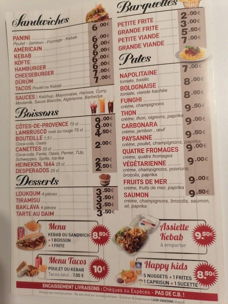 La Caverne aux Pizzas/Kebab - Menu Image 3